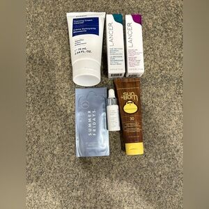 New Skincare Bundle (dermalogica, Summer Fridays, Lancer +)